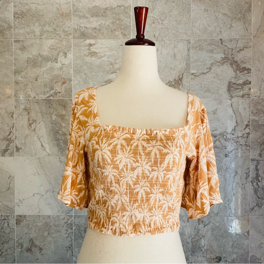 Rip Curl Surf Palms Flutter Sleeve Top - Picture 2 of 8